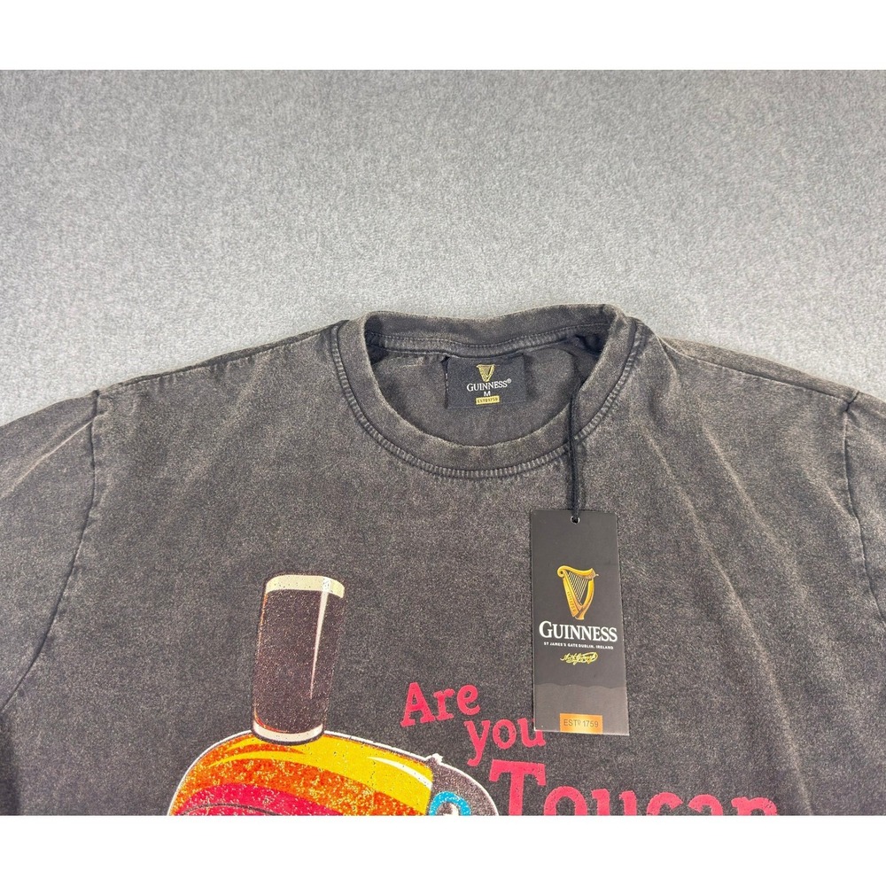 Guinness Beer Toucan Mens M Gray T-shirt NWT